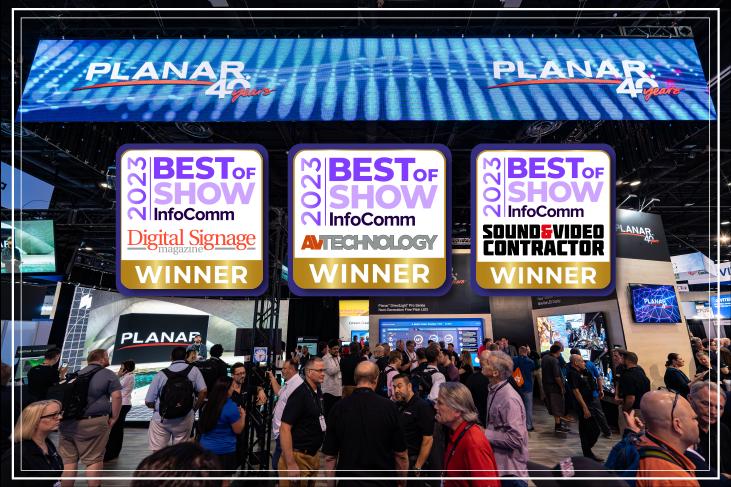 J9集团PLANAR三款产品同使囟获InfoComm最佳展示奖